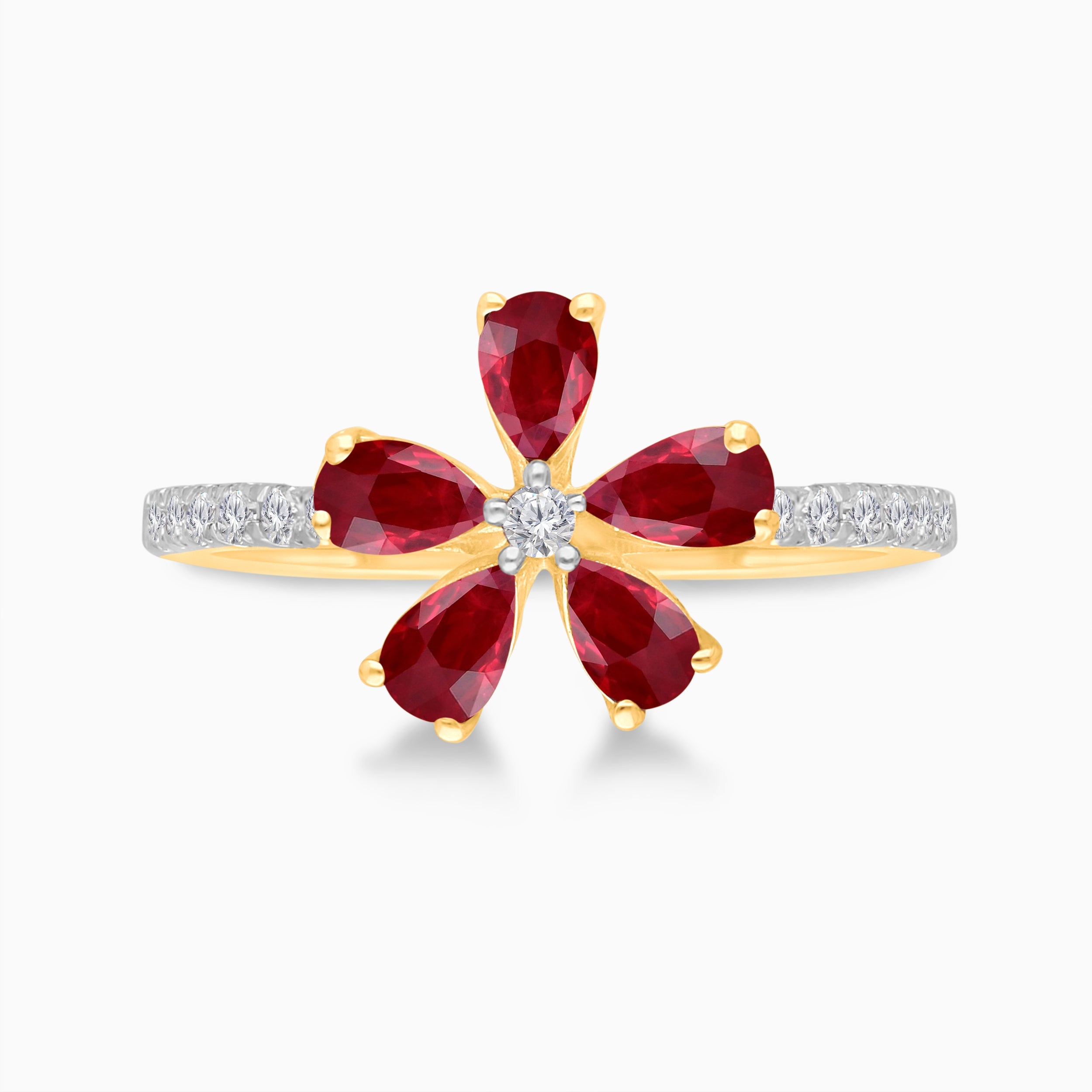 Flower Power Ruby & Diamond Ring