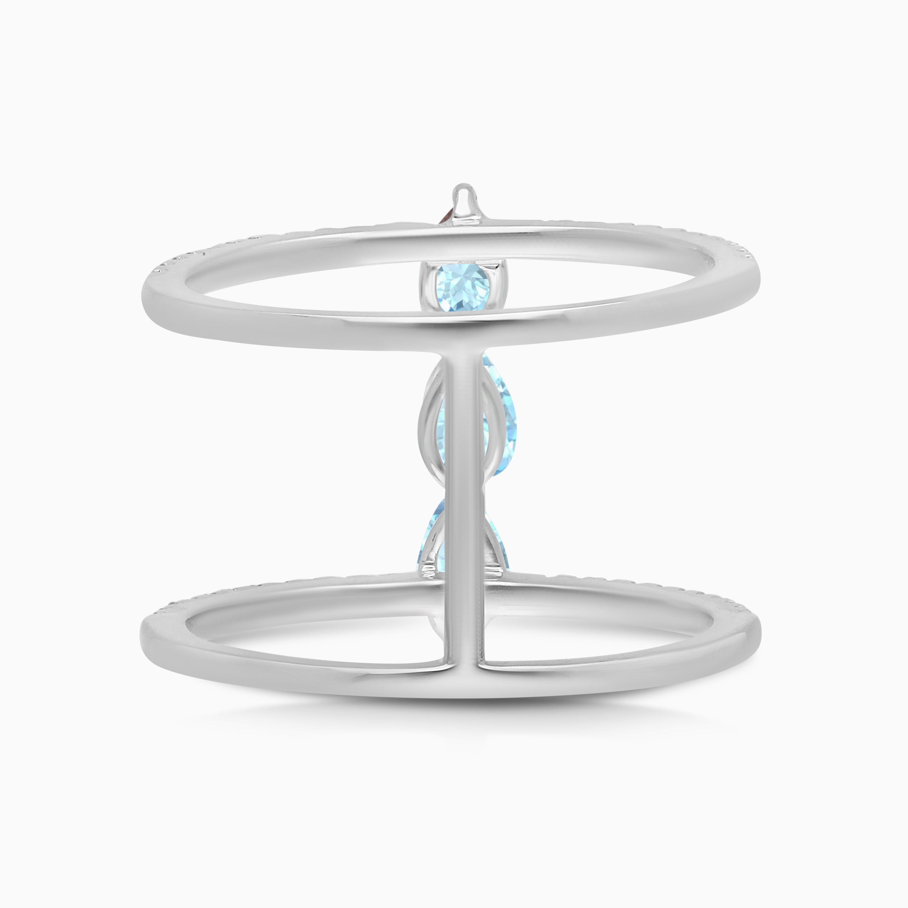 Open Opulence Aquamarine Ring