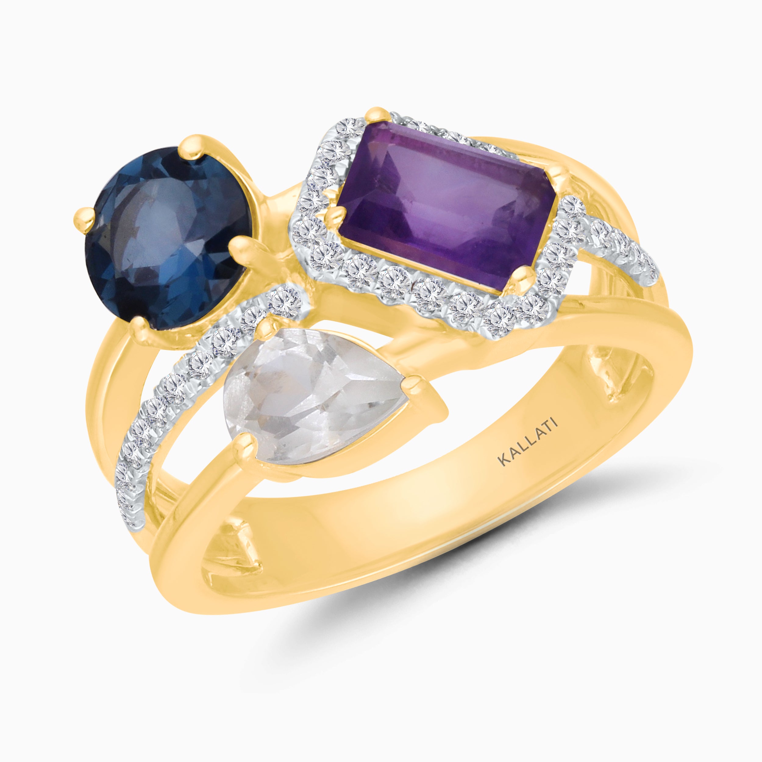 Carnival Color Gemstone Ring