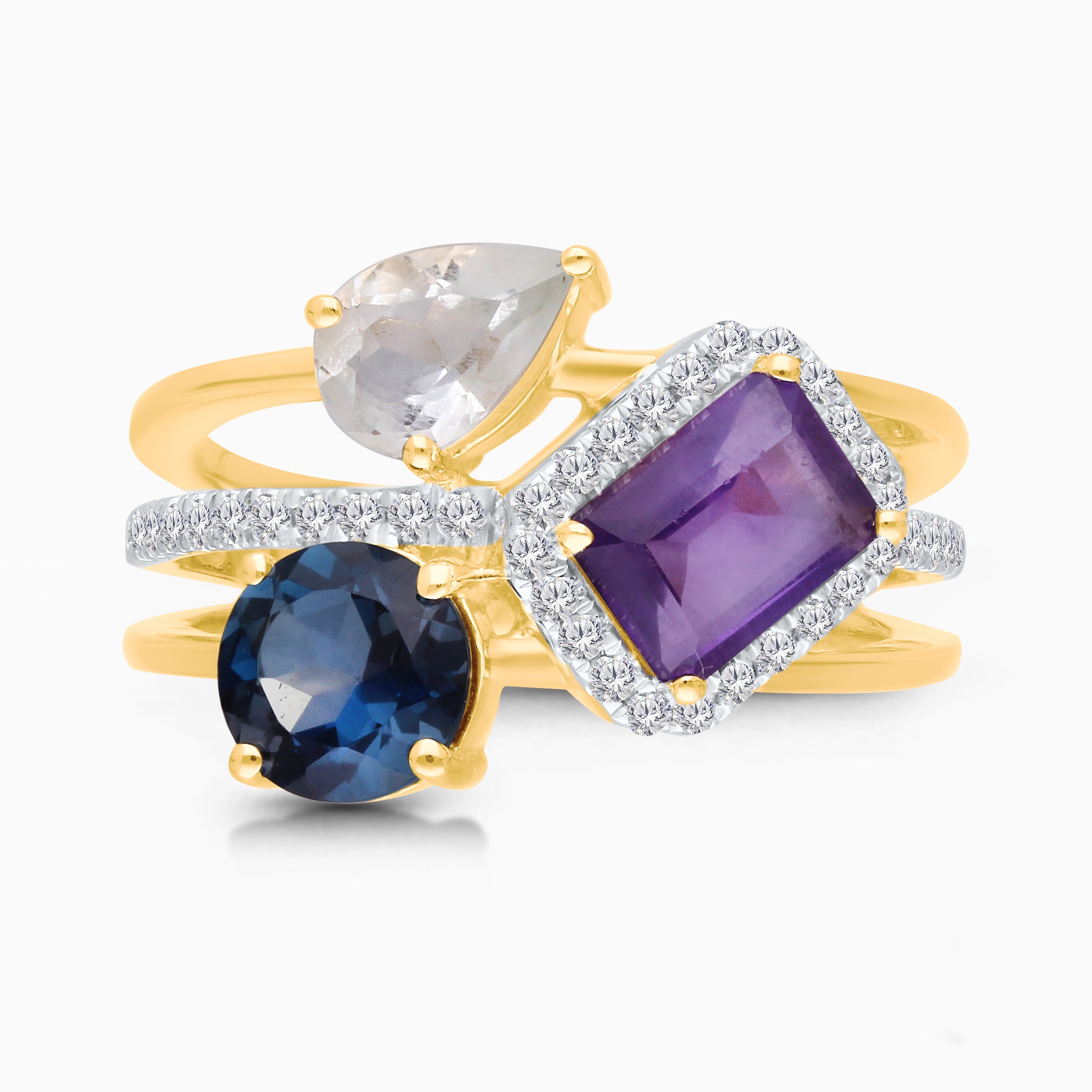 Carnival Color Gemstone Ring
