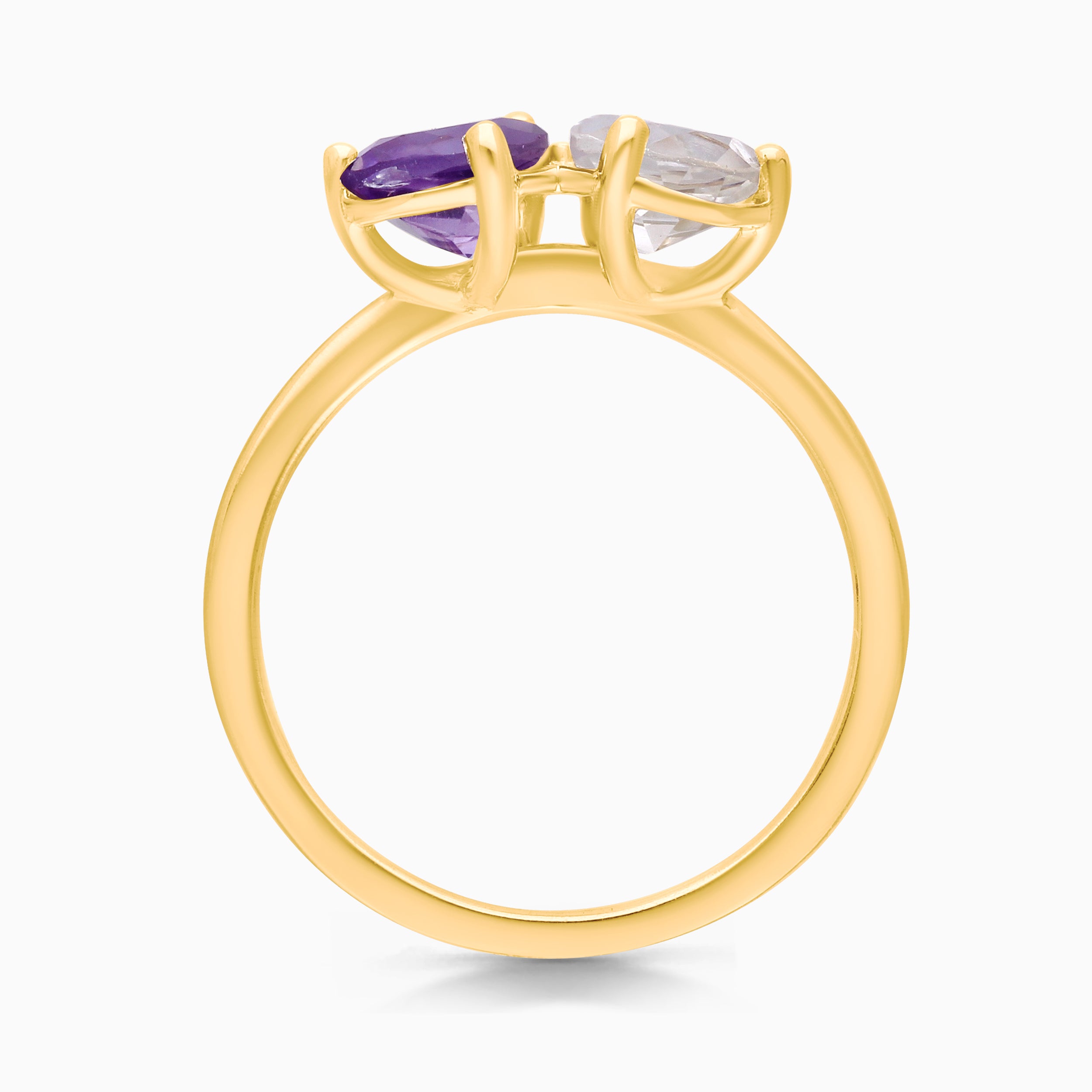 Perfect Pear Amethyst Ring