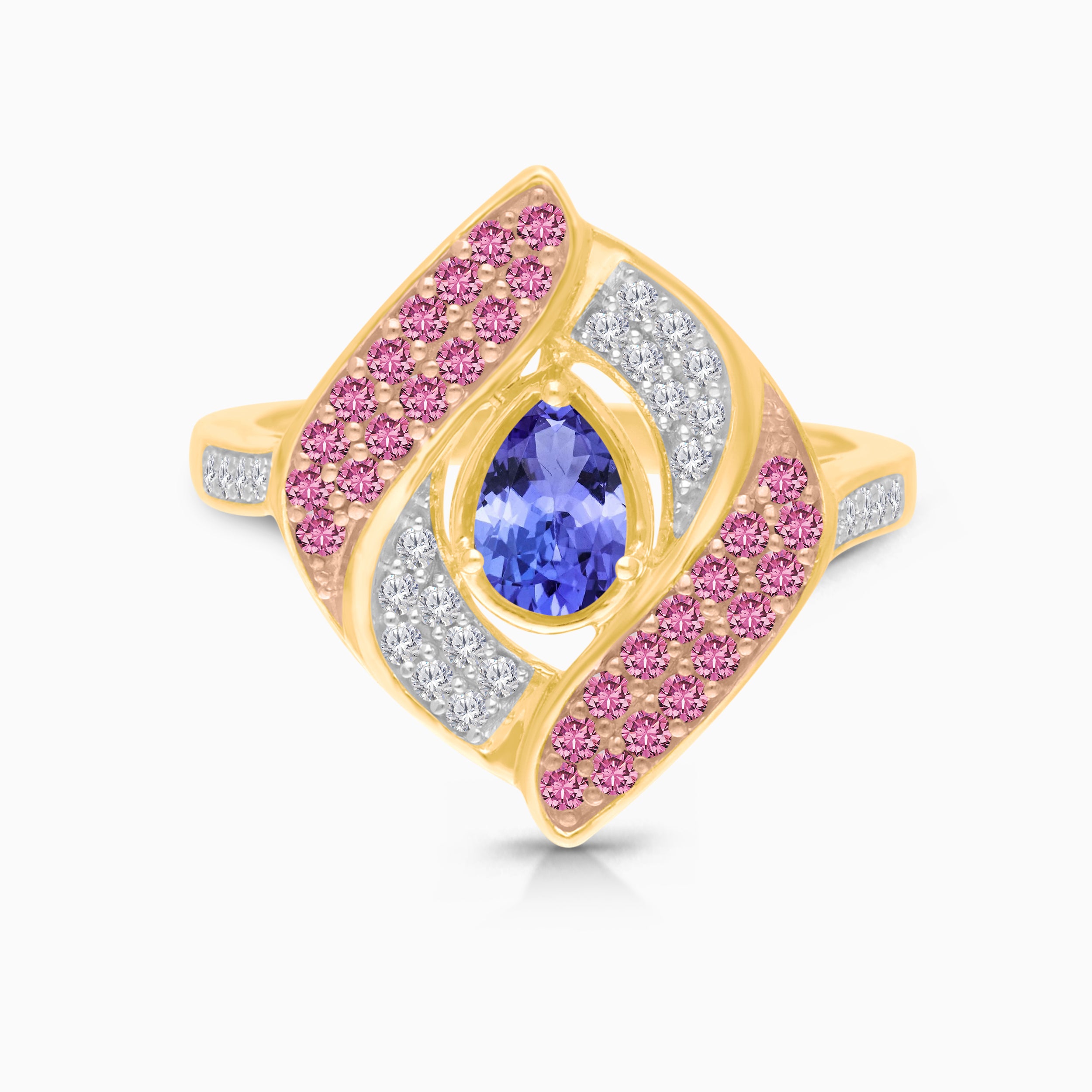 Wrapped In Ribbons Tanzanite Ring