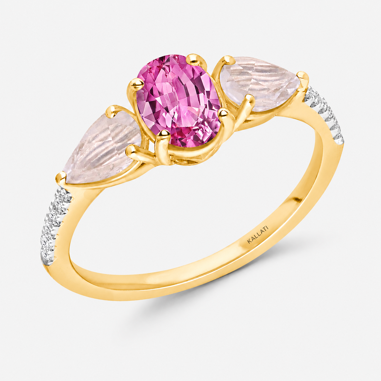 Pretty Petals Sapphire Ring Pink Sapphire