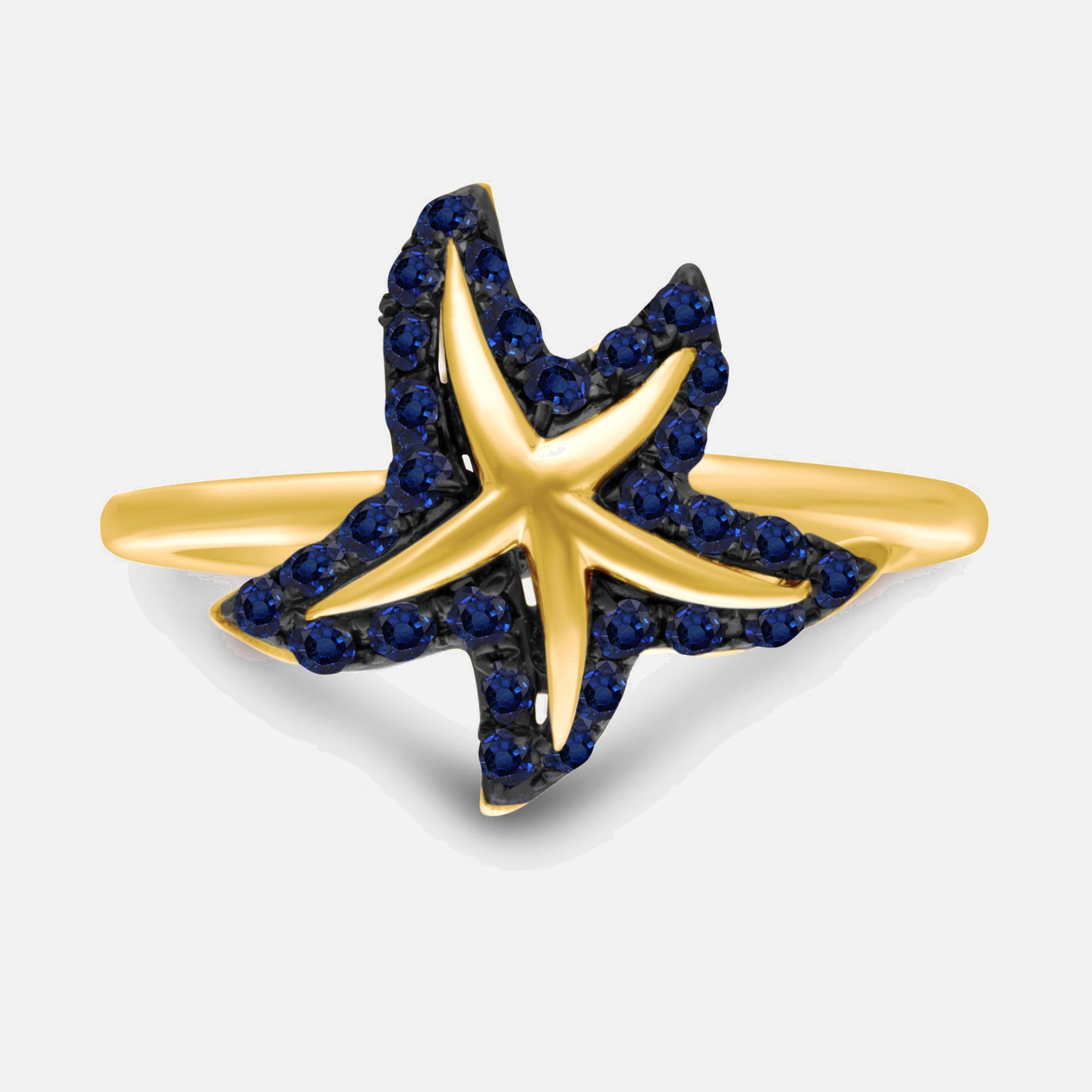 Sapphire & Diamond Starfish Ring Legacy Of The Wild