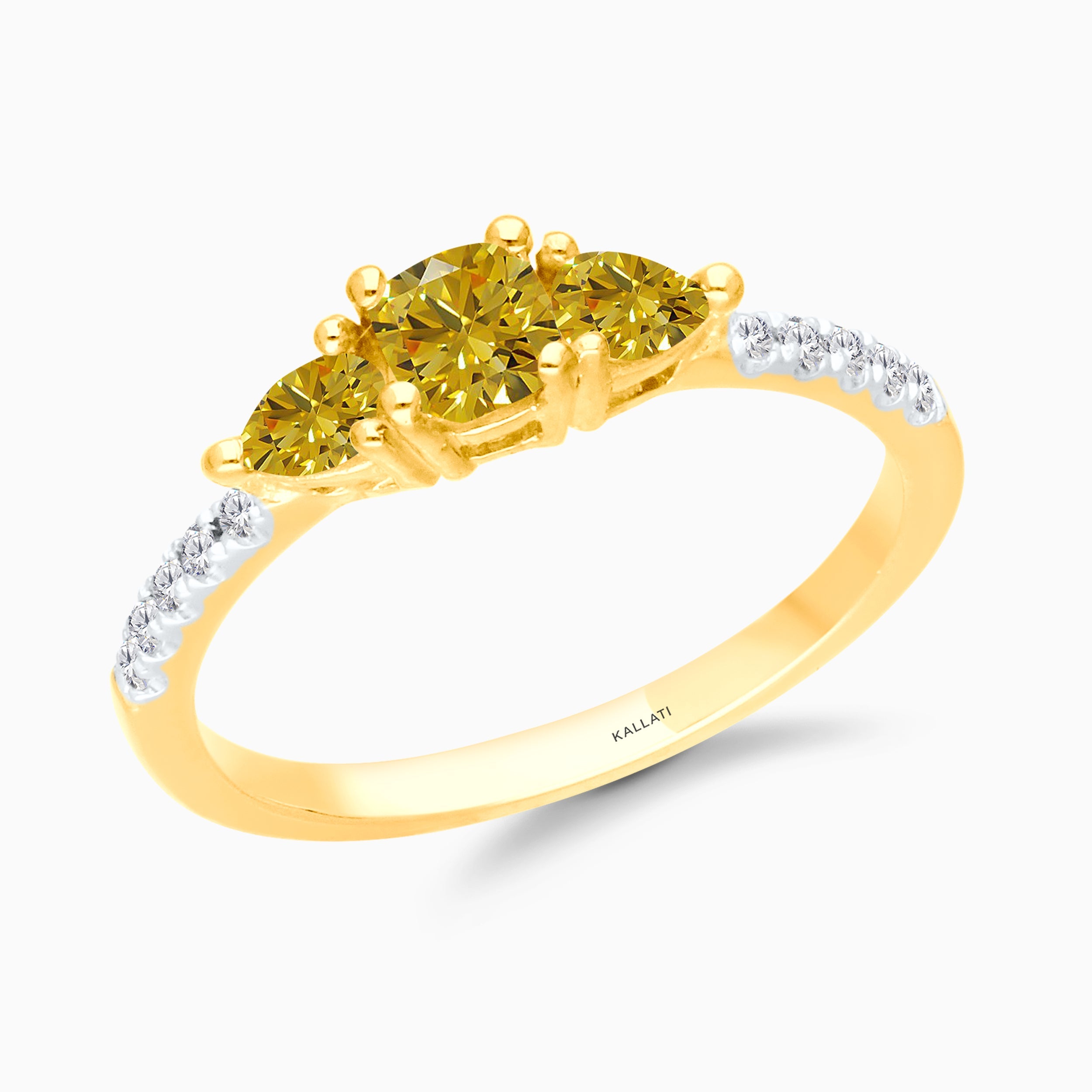 Yellow Diamond Promise Ring