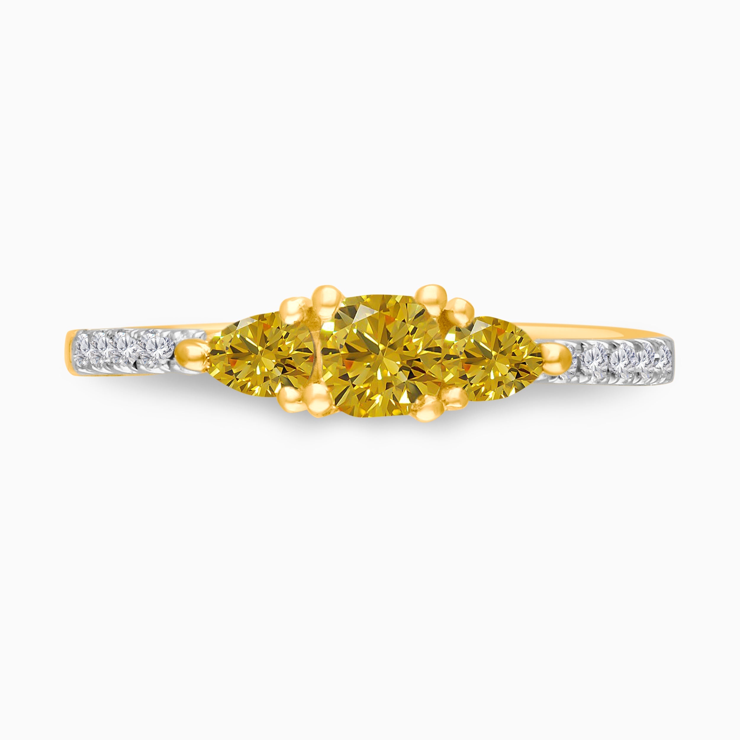Yellow Diamond Promise Ring