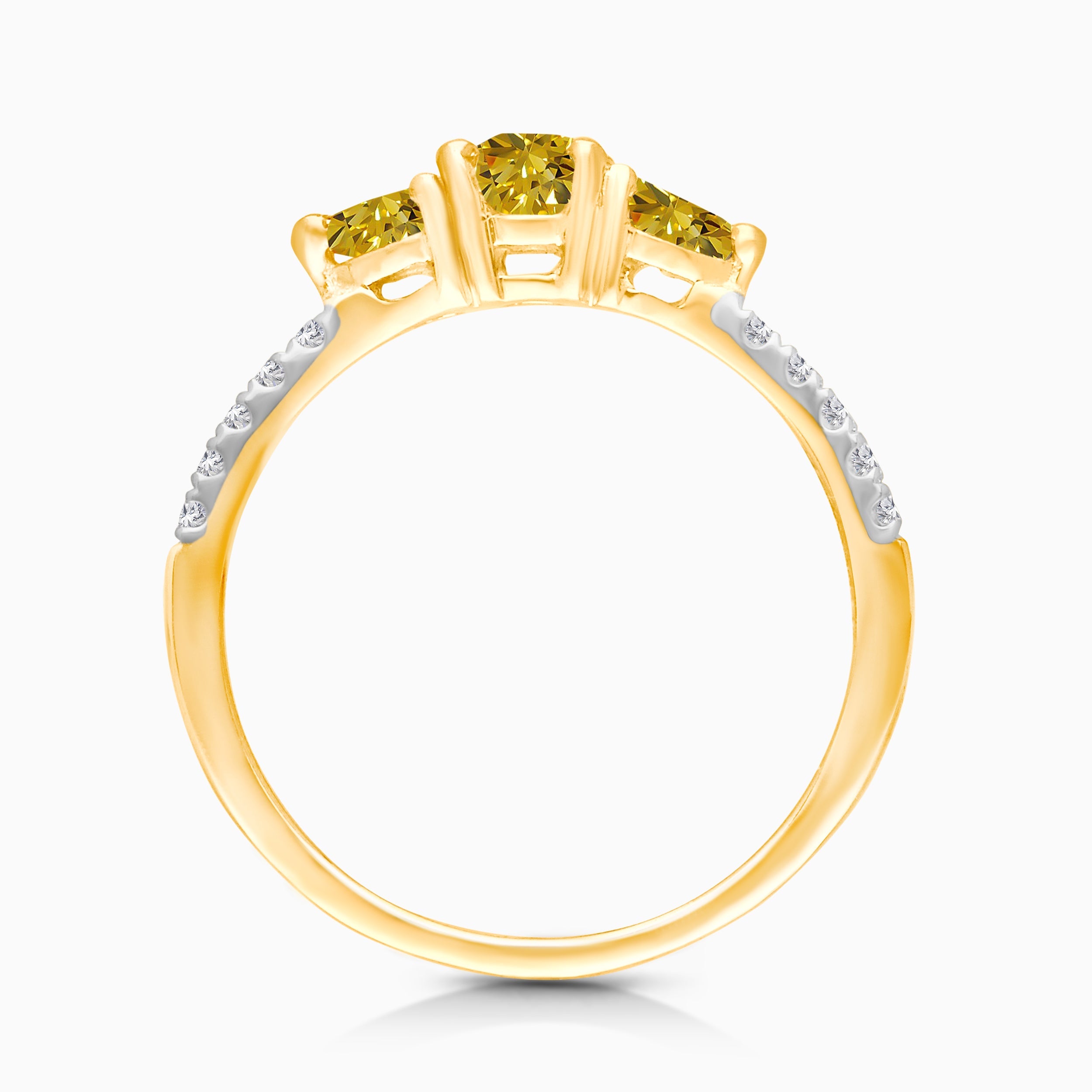 Yellow Diamond Promise Ring