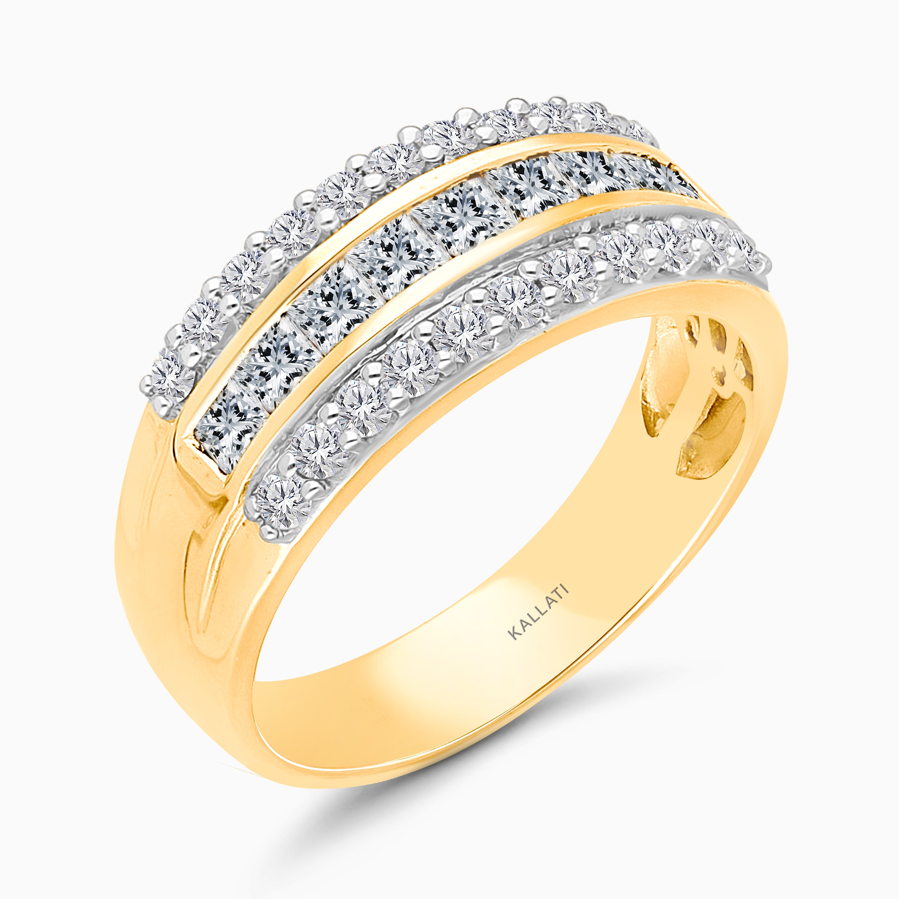 1.5 CTW Yellow Gold Legendary Diamond Band