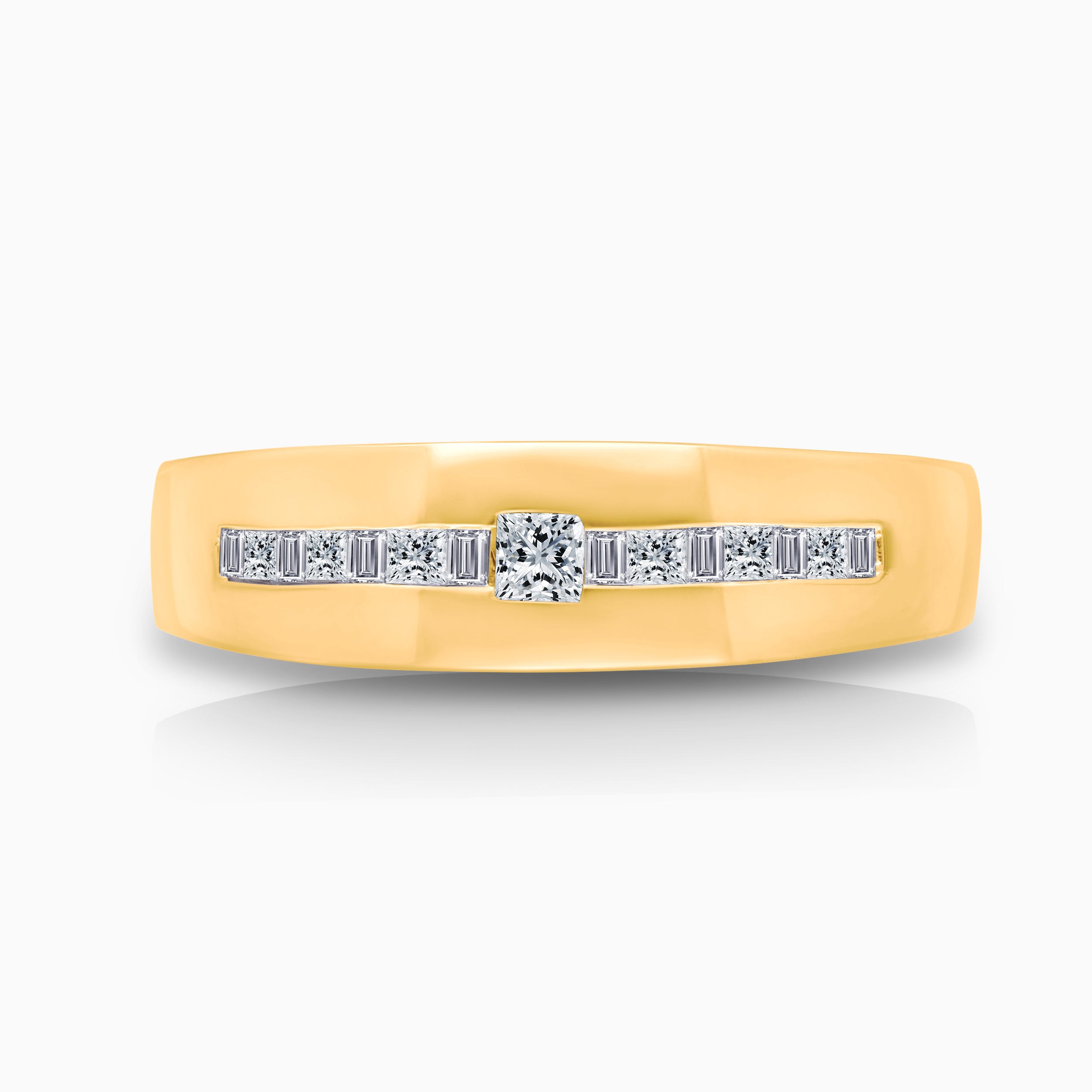 Graduated Diamond Princess Men's Ring
