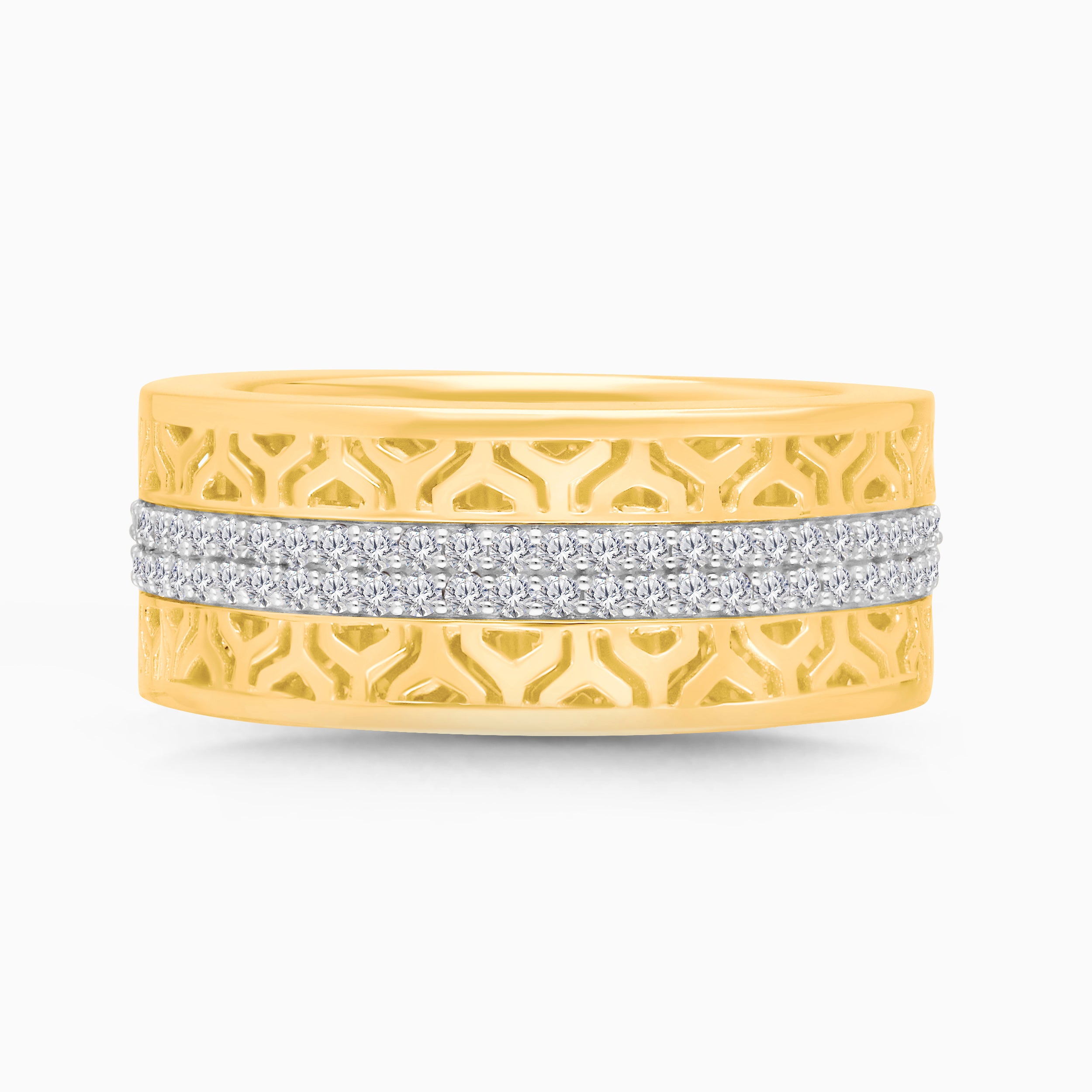 Aztec Duo Diamond Men's Ring