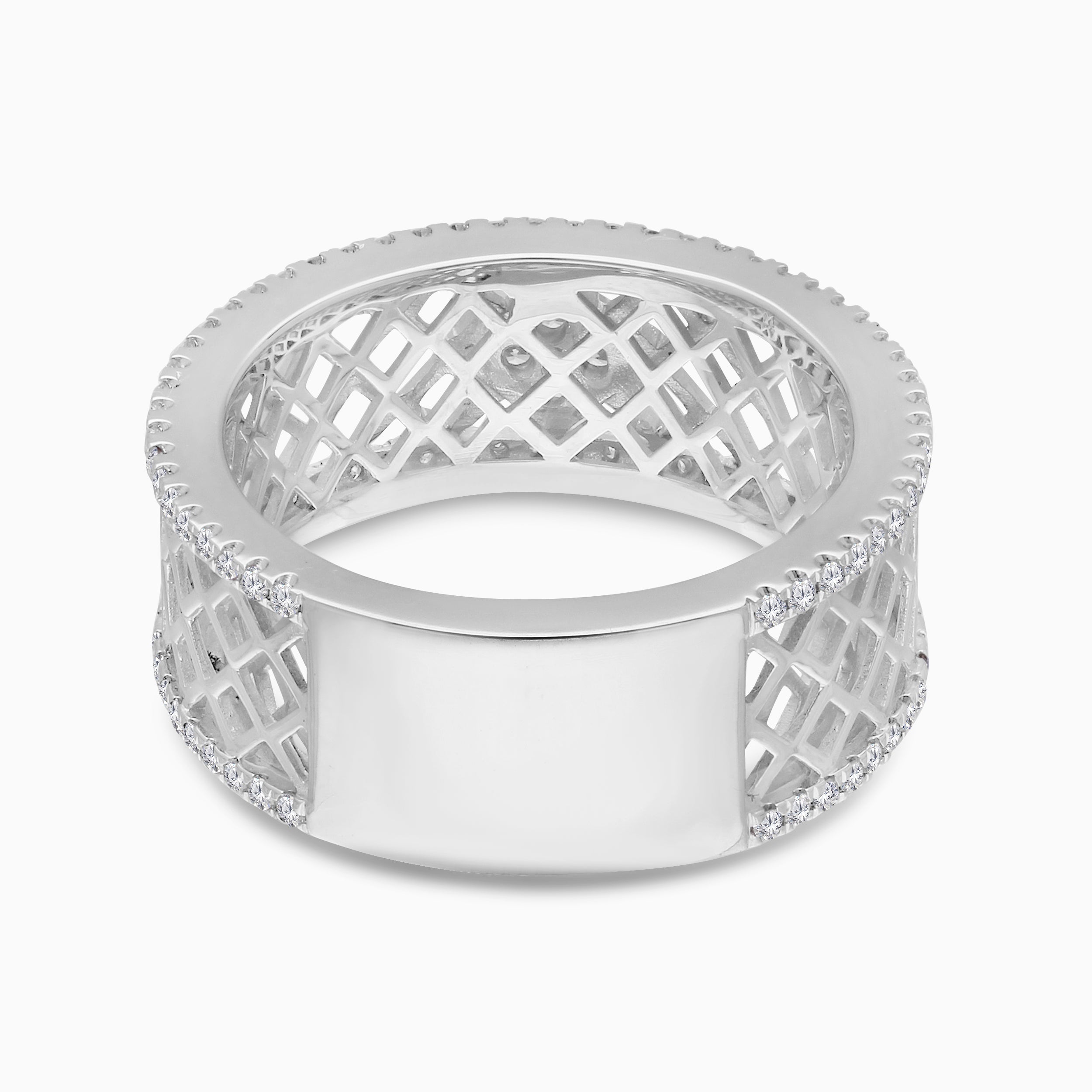Lucky Clover Diamond Men's Wedding Band