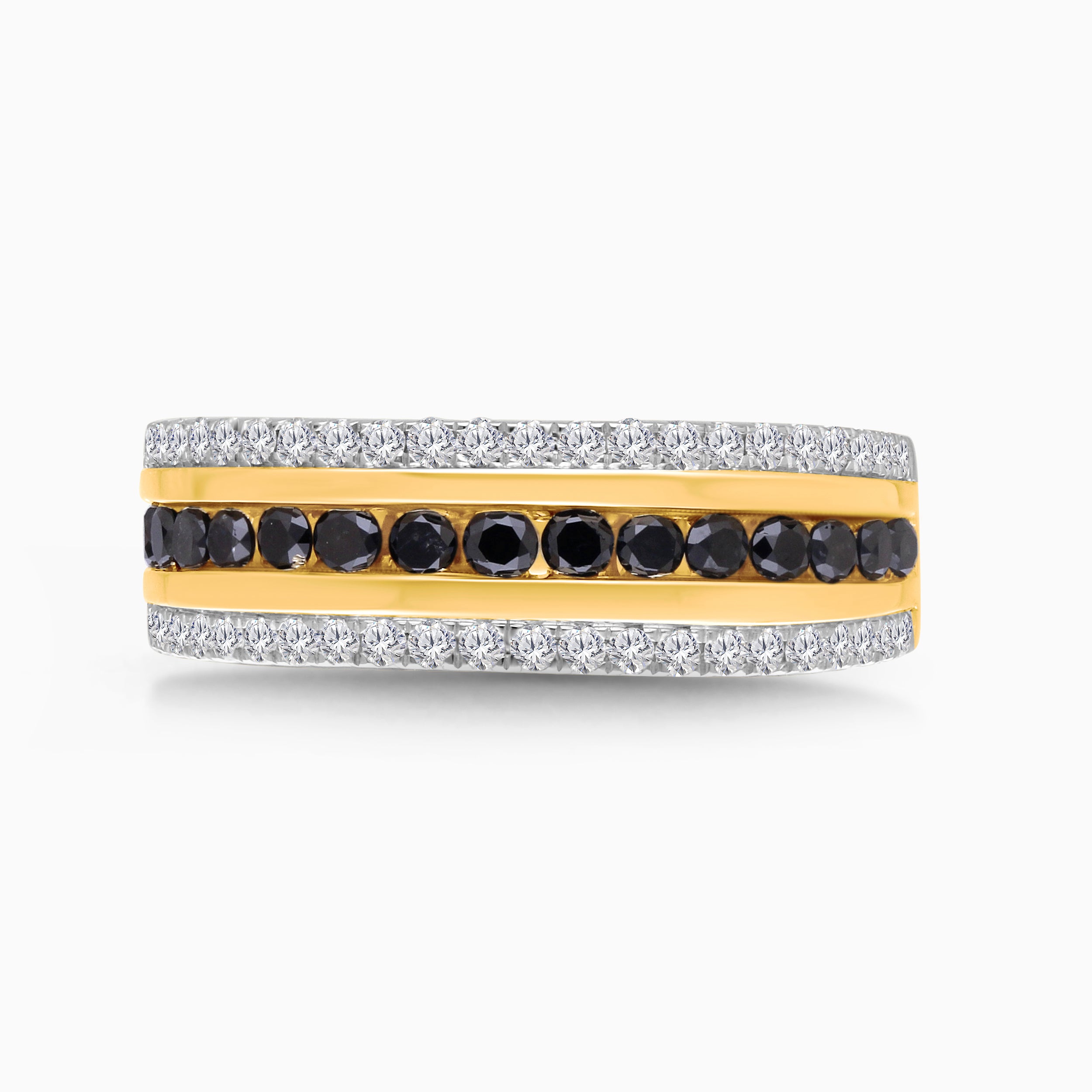 Rows Of Diamonds Men's Ring