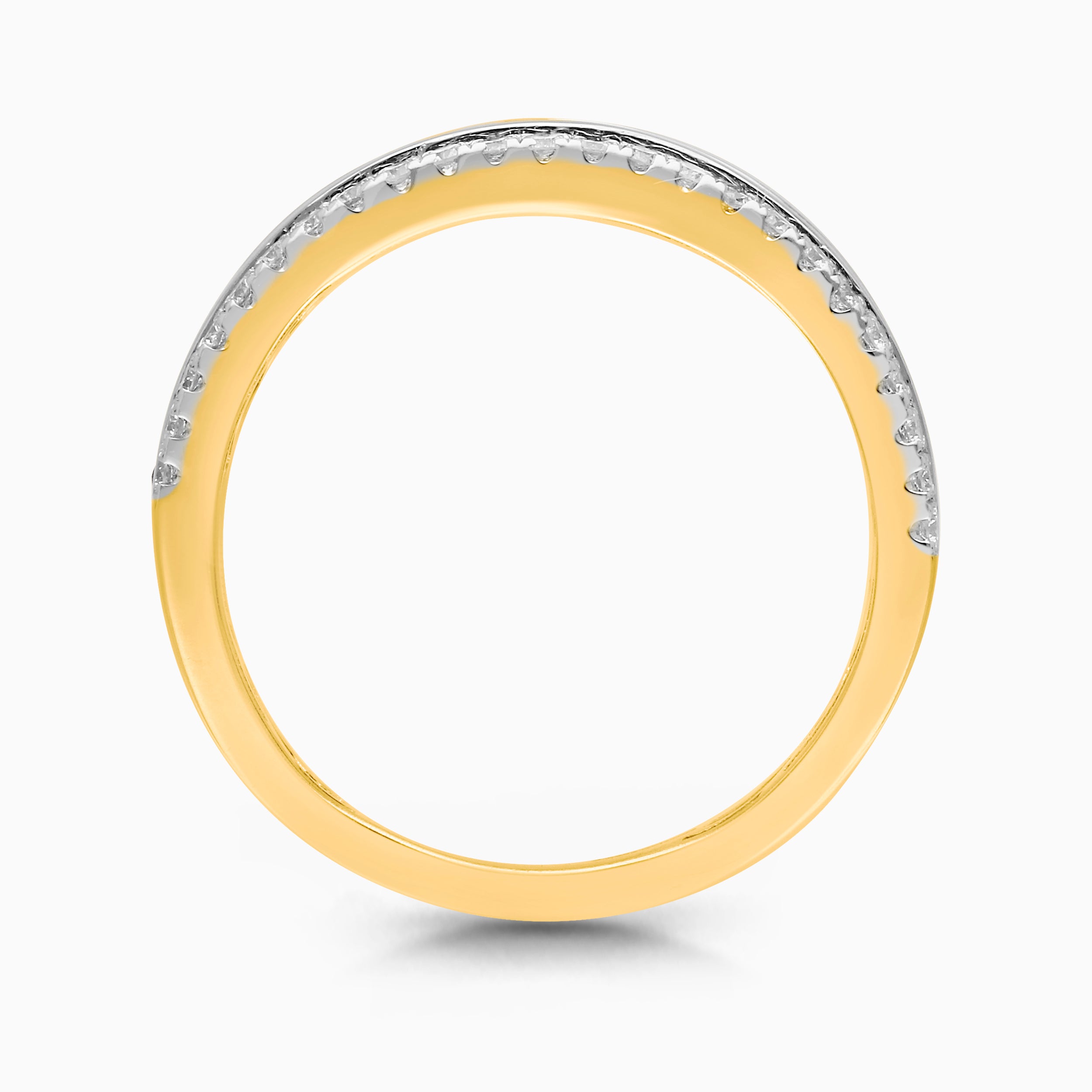 Rows Of Diamonds Men's Ring