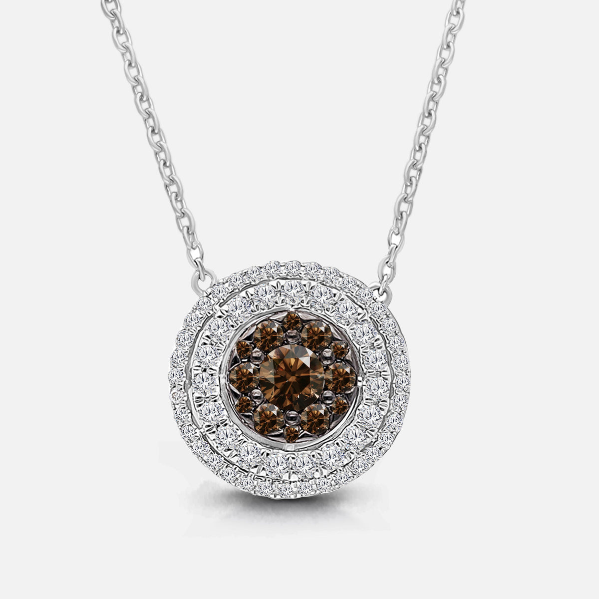 Coco & White Diamond Circle Pendant Coco Diamonds