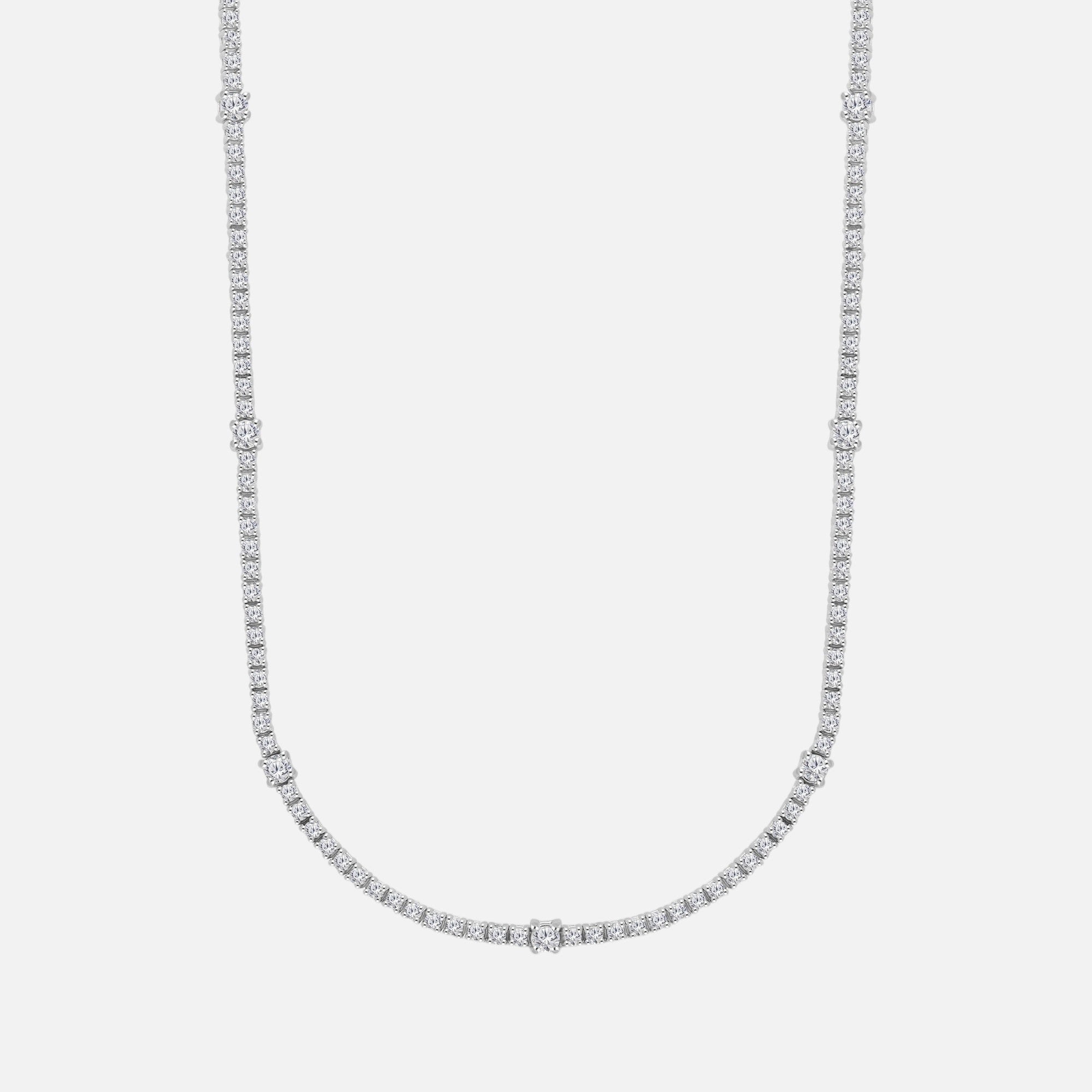 3ct Diamond Tennis Choker White Diamond