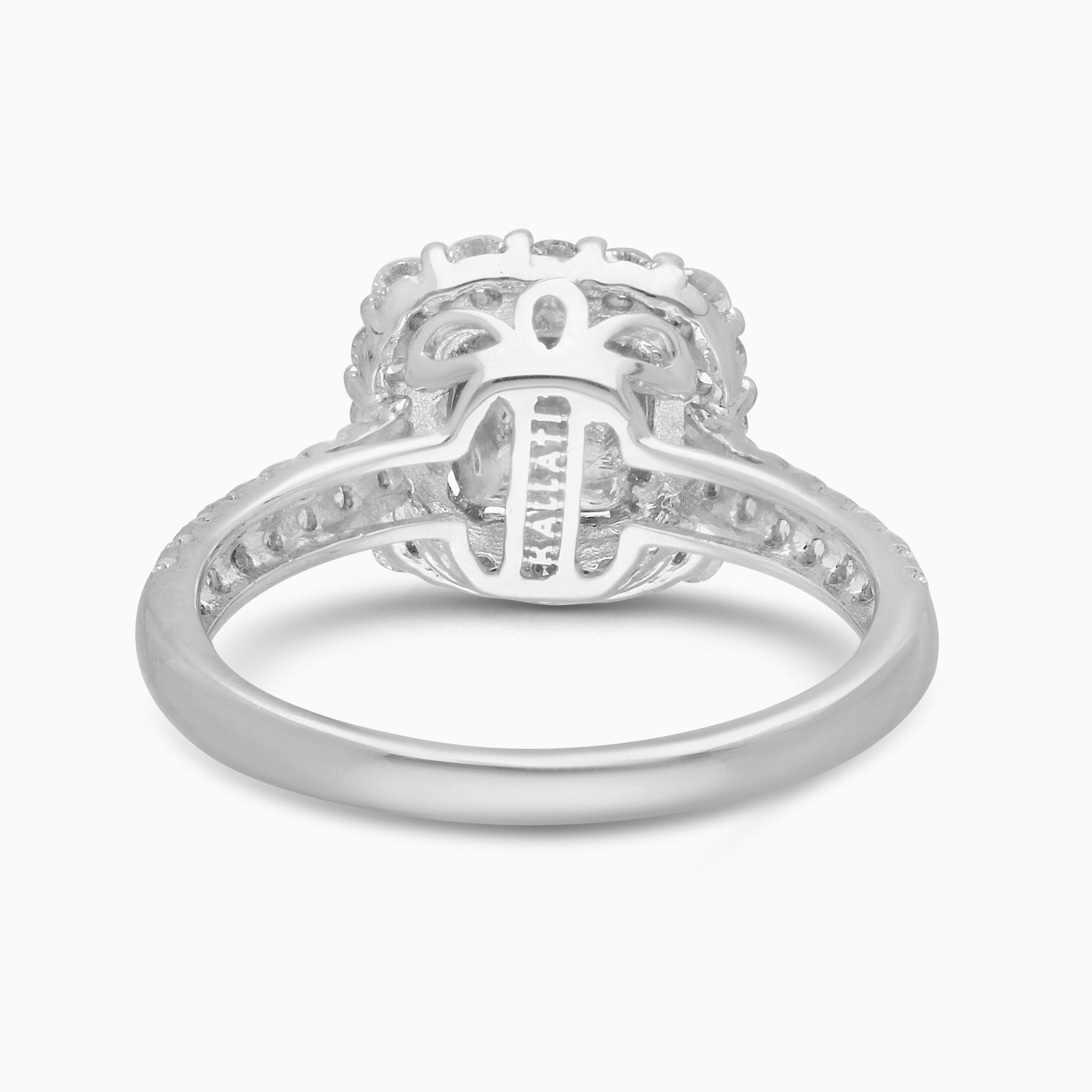 Cushion Colombian Emerald & Diamond Ring