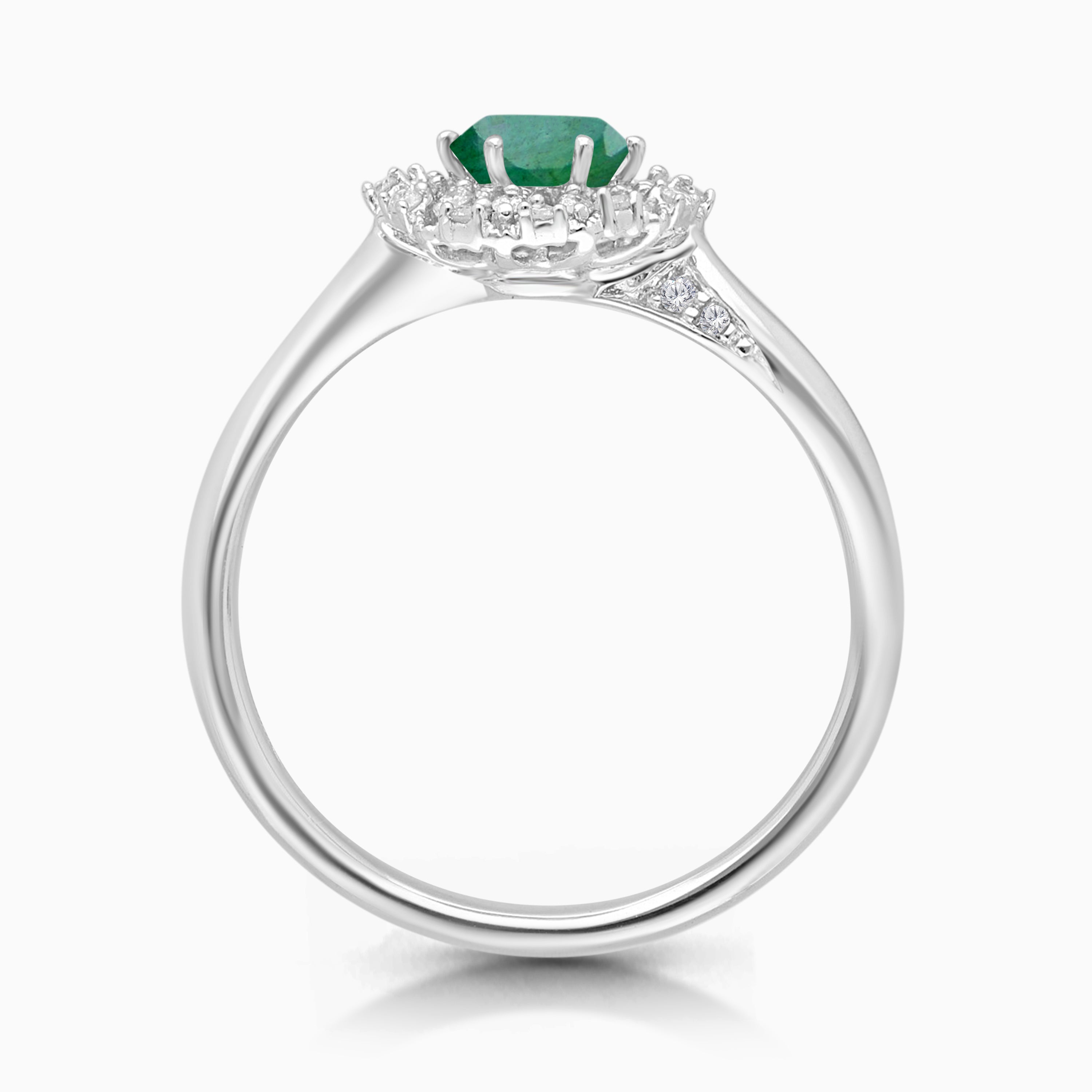 Colombian Emerald Floral Ring