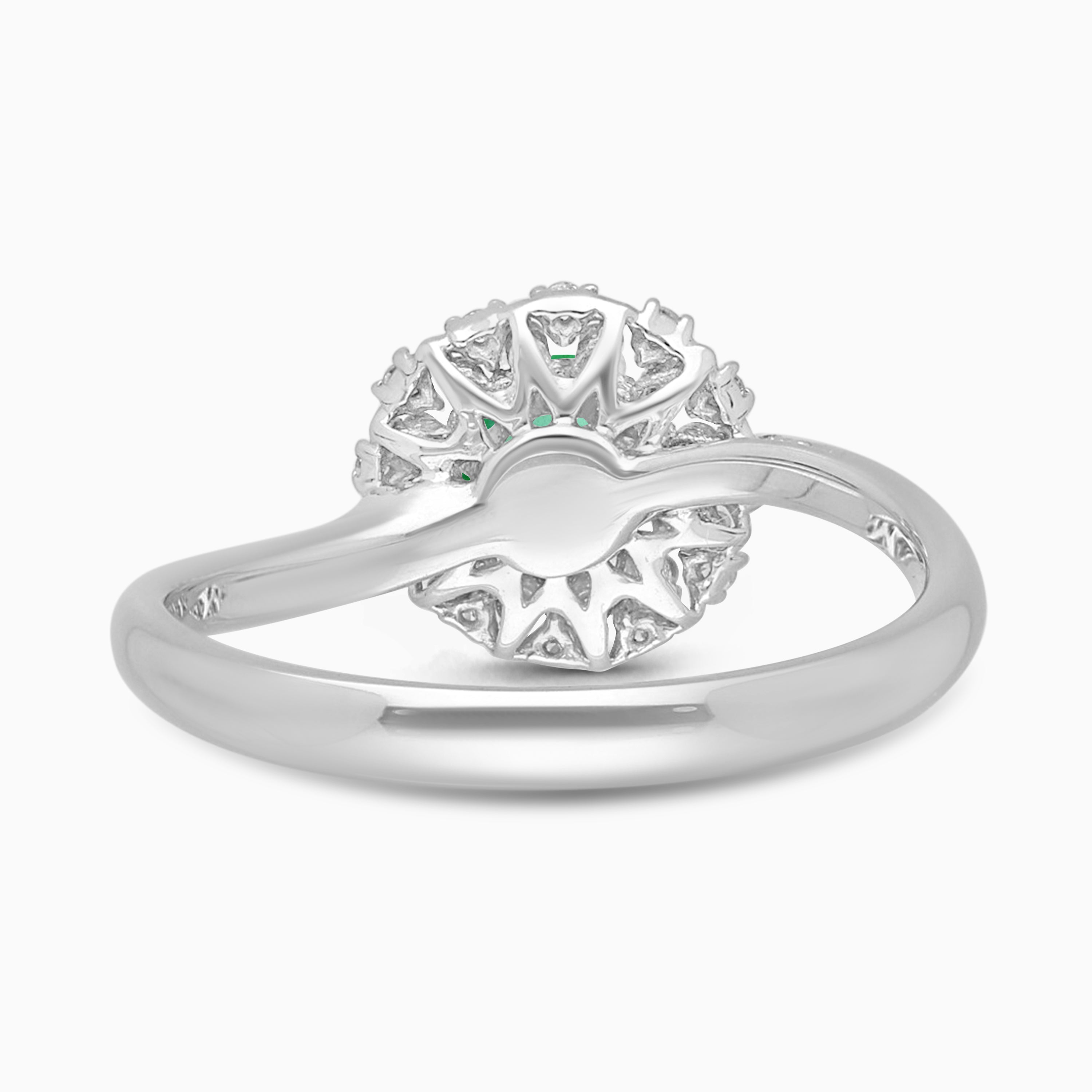 Colombian Emerald Floral Ring