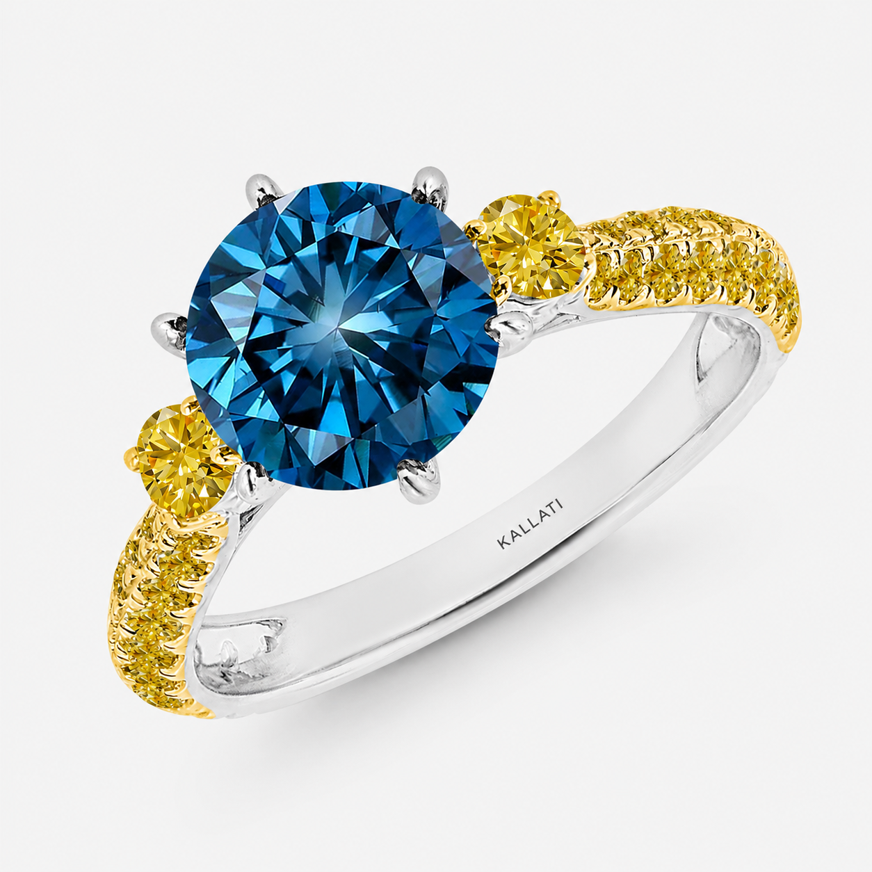 Sunshine Sky Blue Diamond Ring blue diamond
