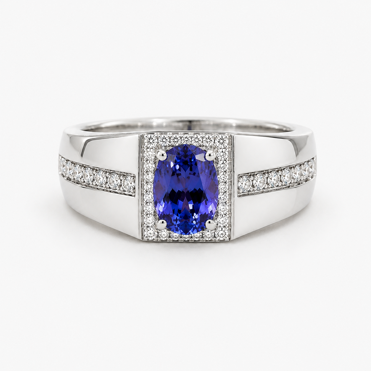 Violet Oasis Men's Ring Tanzanite