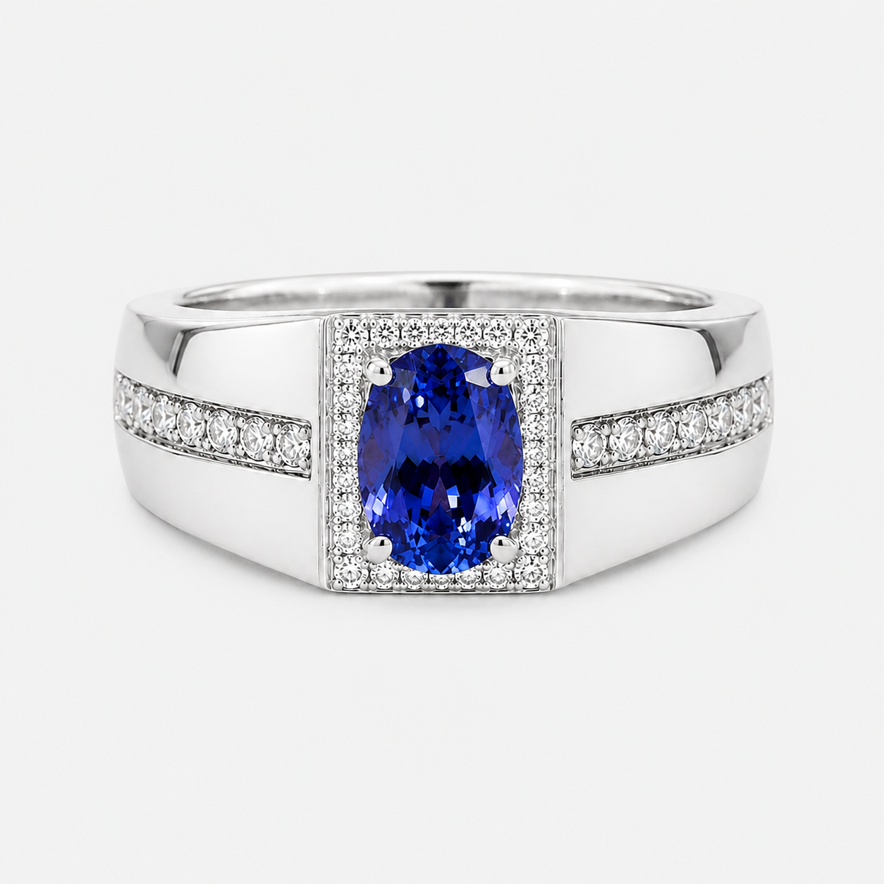 Violet Oasis Men's Ring Tanzanite
