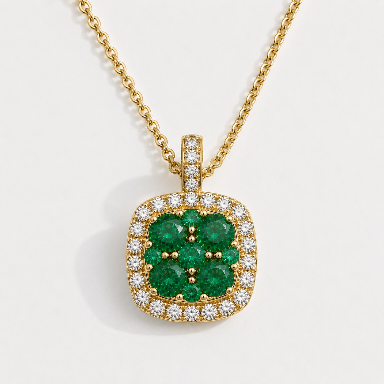 Emerald Mosaic Pendant Signature