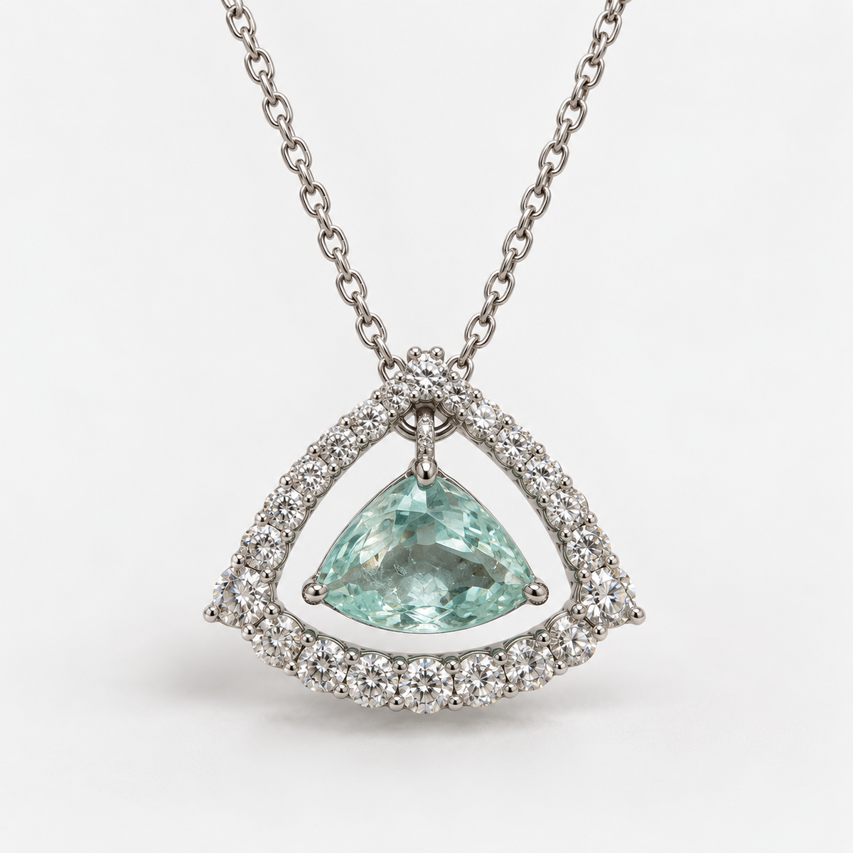 Glacier Eye Certified Paraiba Necklace