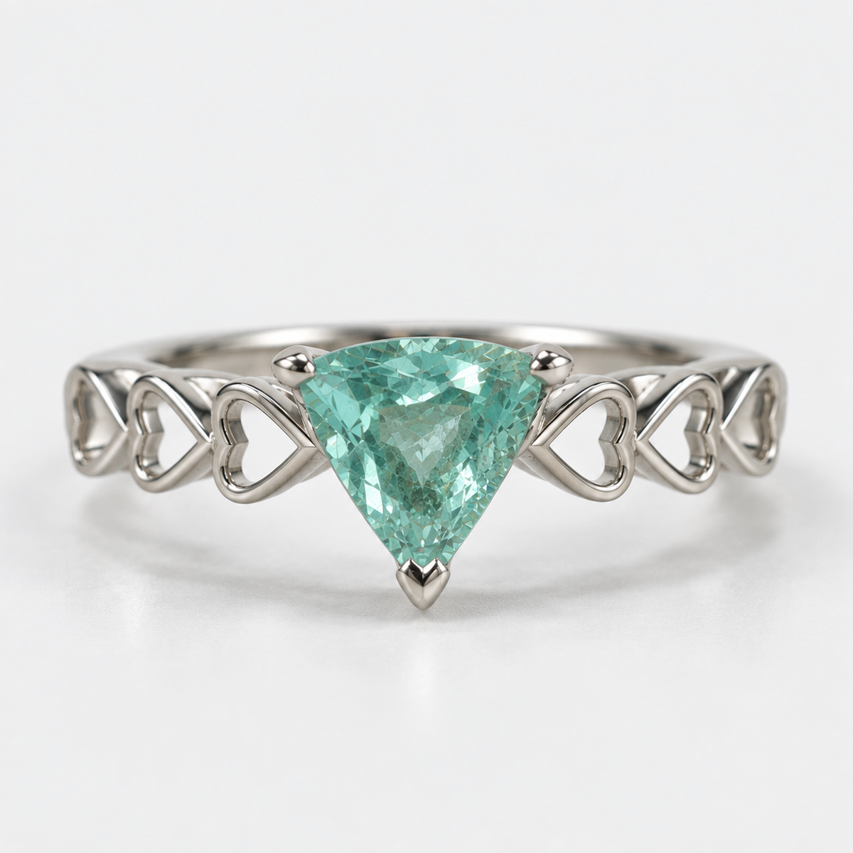 Love Triangle Certified Paraiba Ring