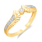 Yellow Gold White Diamond Griffiness Ring