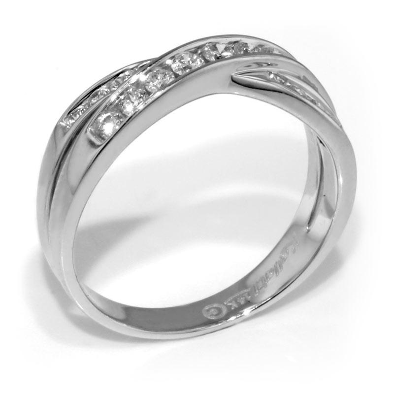 White Gold Diamond Eternal Ring KALLATI