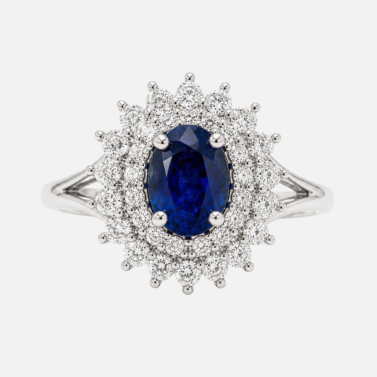 Princess Diana Blue Sapphire Ring Blue Sapphire