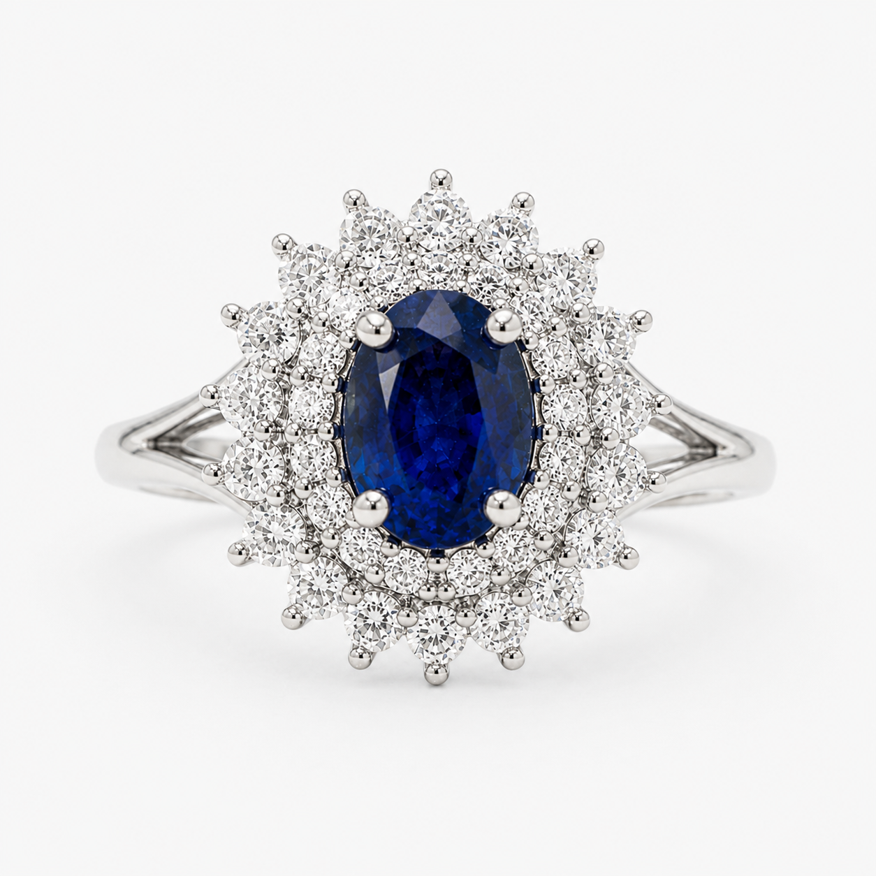 Princess Diana Blue Sapphire Ring Blue Sapphire