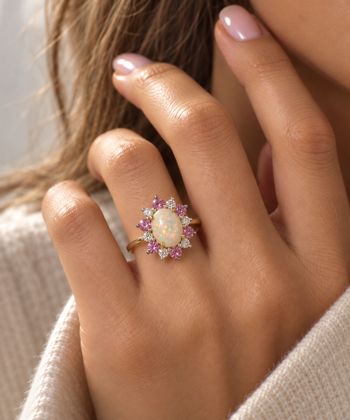 Spring Garden Opal Ring