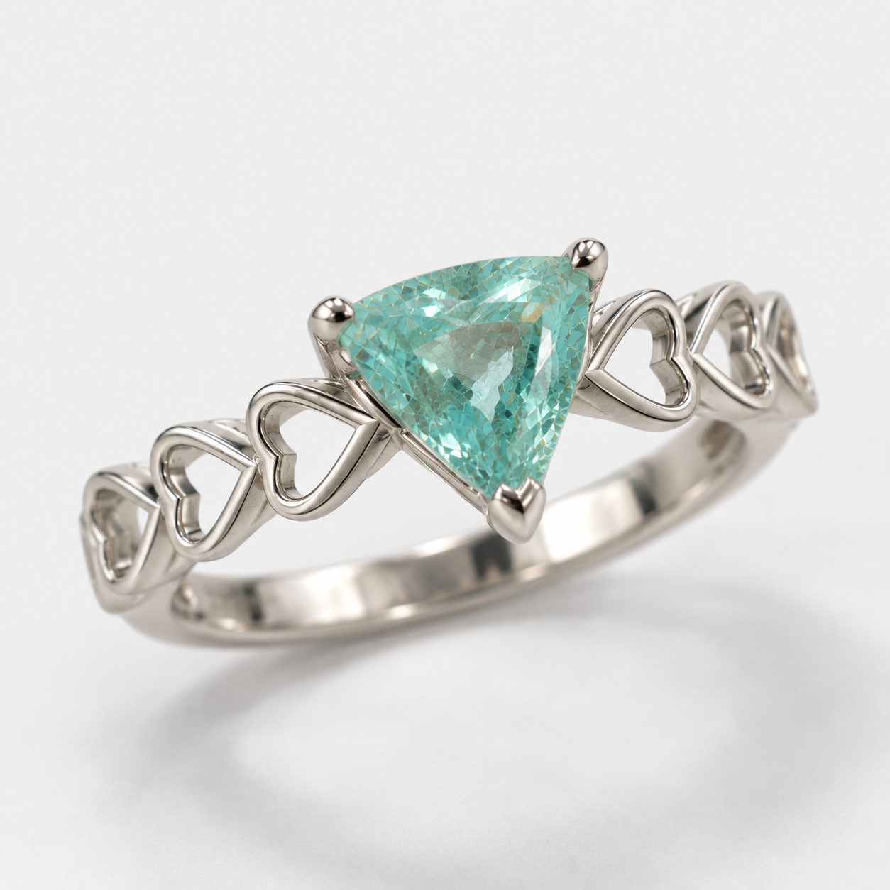 Love Triangle Certified Paraiba Ring