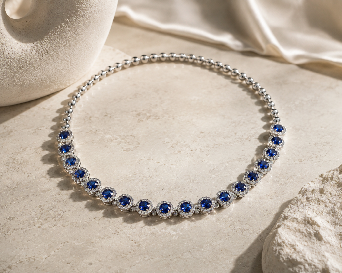 Blue Royalty Sapphire Necklace