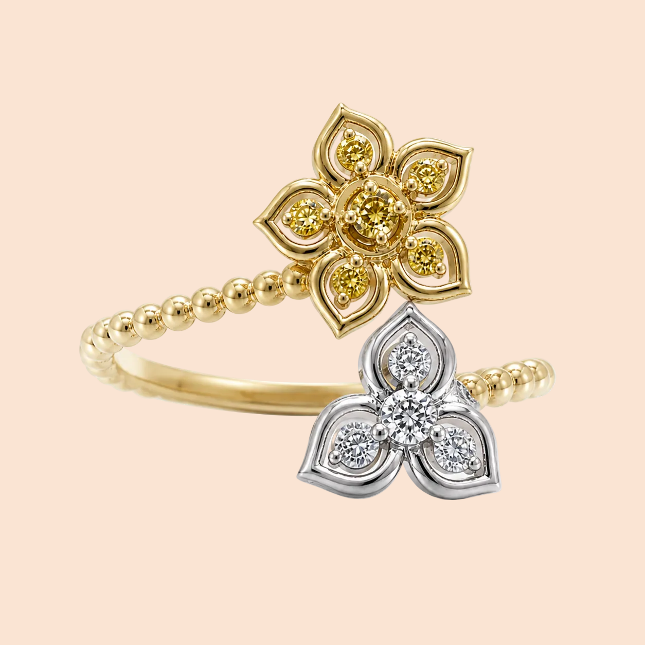 Field Of Flowers Yellow Diamond Ring Yellow Diamond