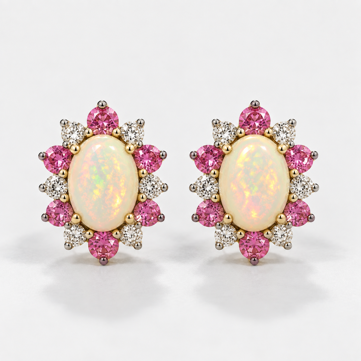 Spring Garden Opal Studs
