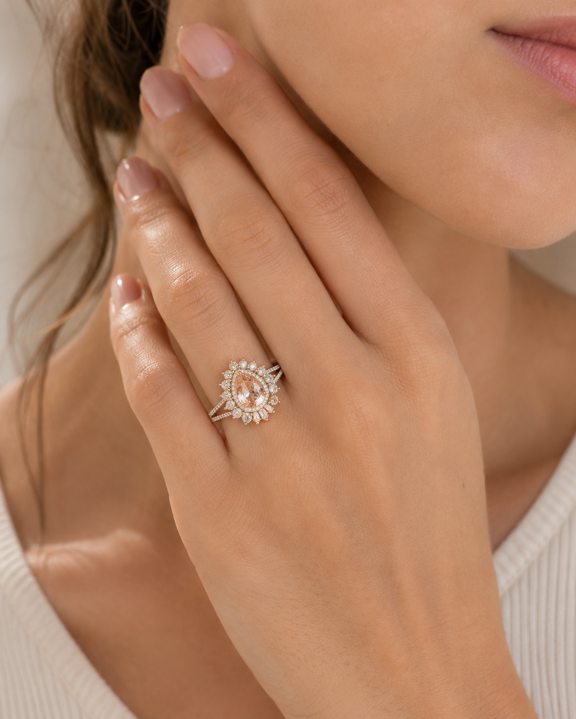 Skylight Morganite Ring Morganite