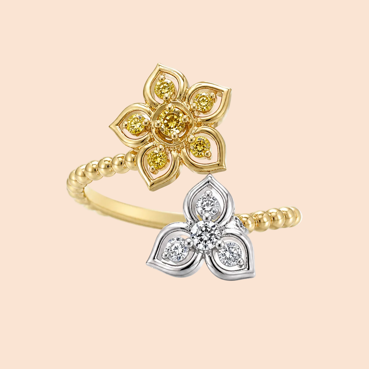 Field Of Flowers Yellow Diamond Ring