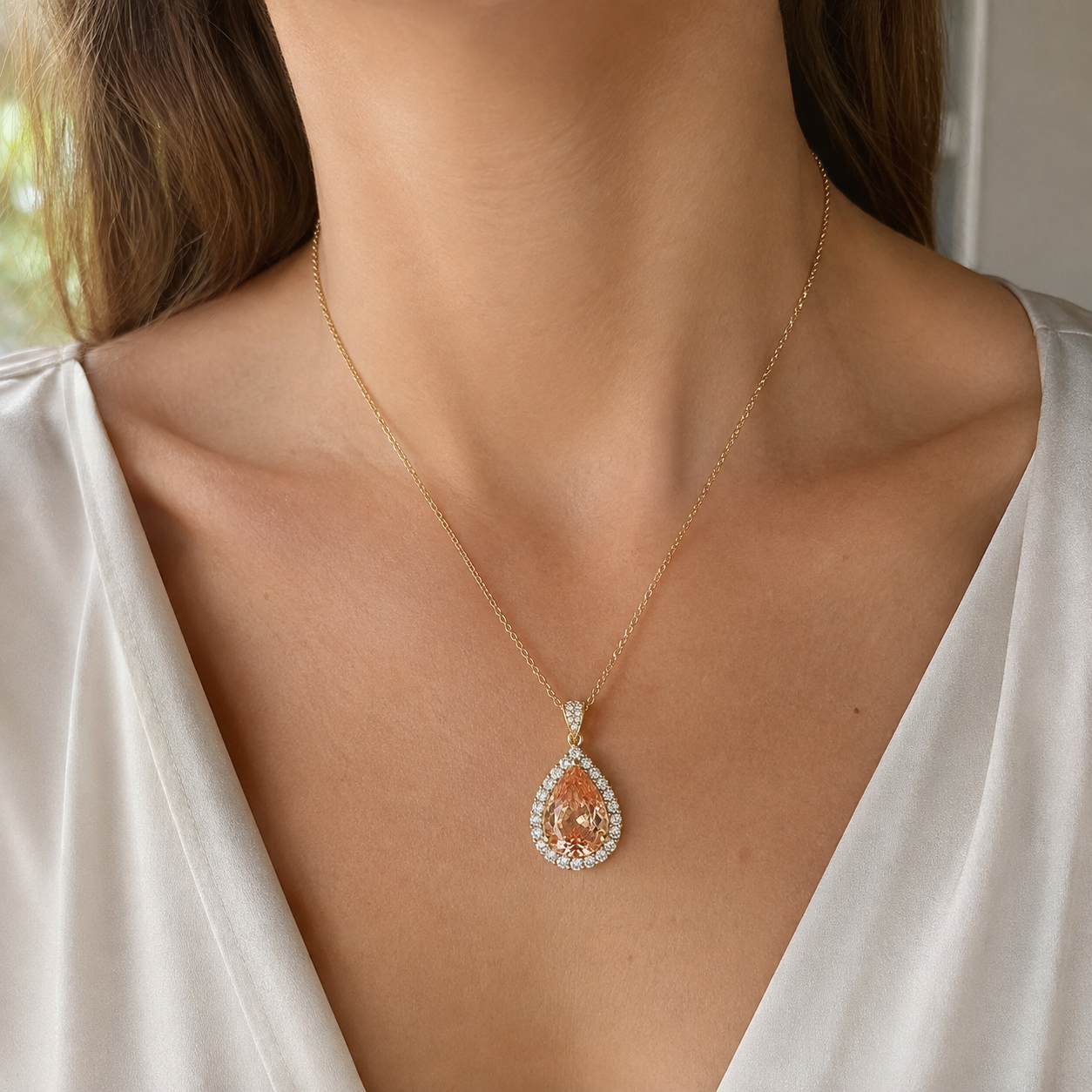 Certified Sunset Non-Heat Necklace