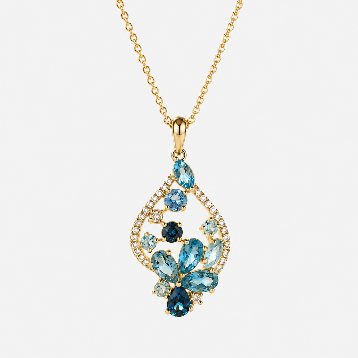 Into the Garden Blue Topaz Pendant BLUE TOPAZ