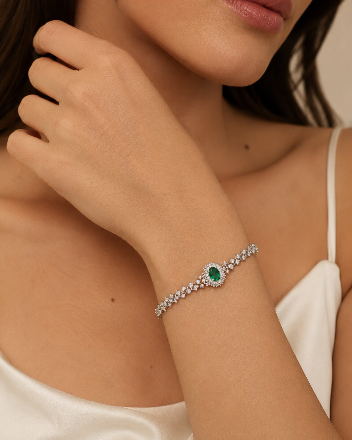 Heirloom Emerald & Diamond Bracelet Emerald