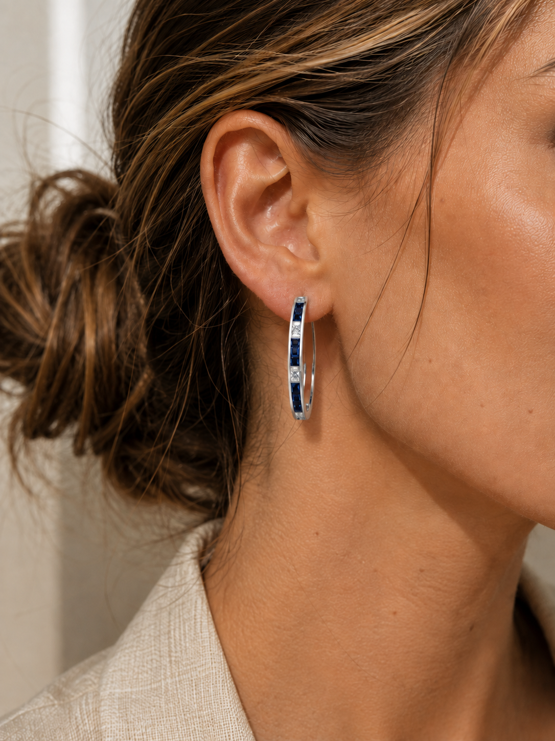 Legendary Sapphire & Diamond Hoops