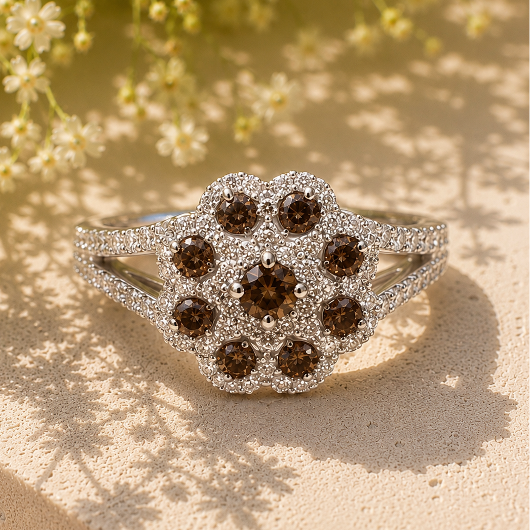 Coco Diamond Floral Ring Coco Diamonds