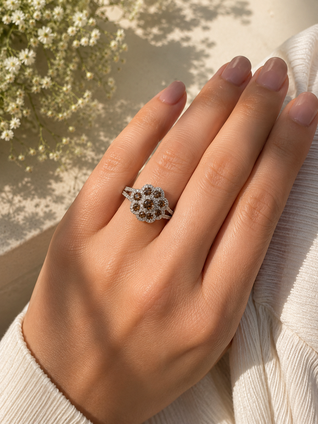 Coco Diamond Floral Ring Coco Diamonds