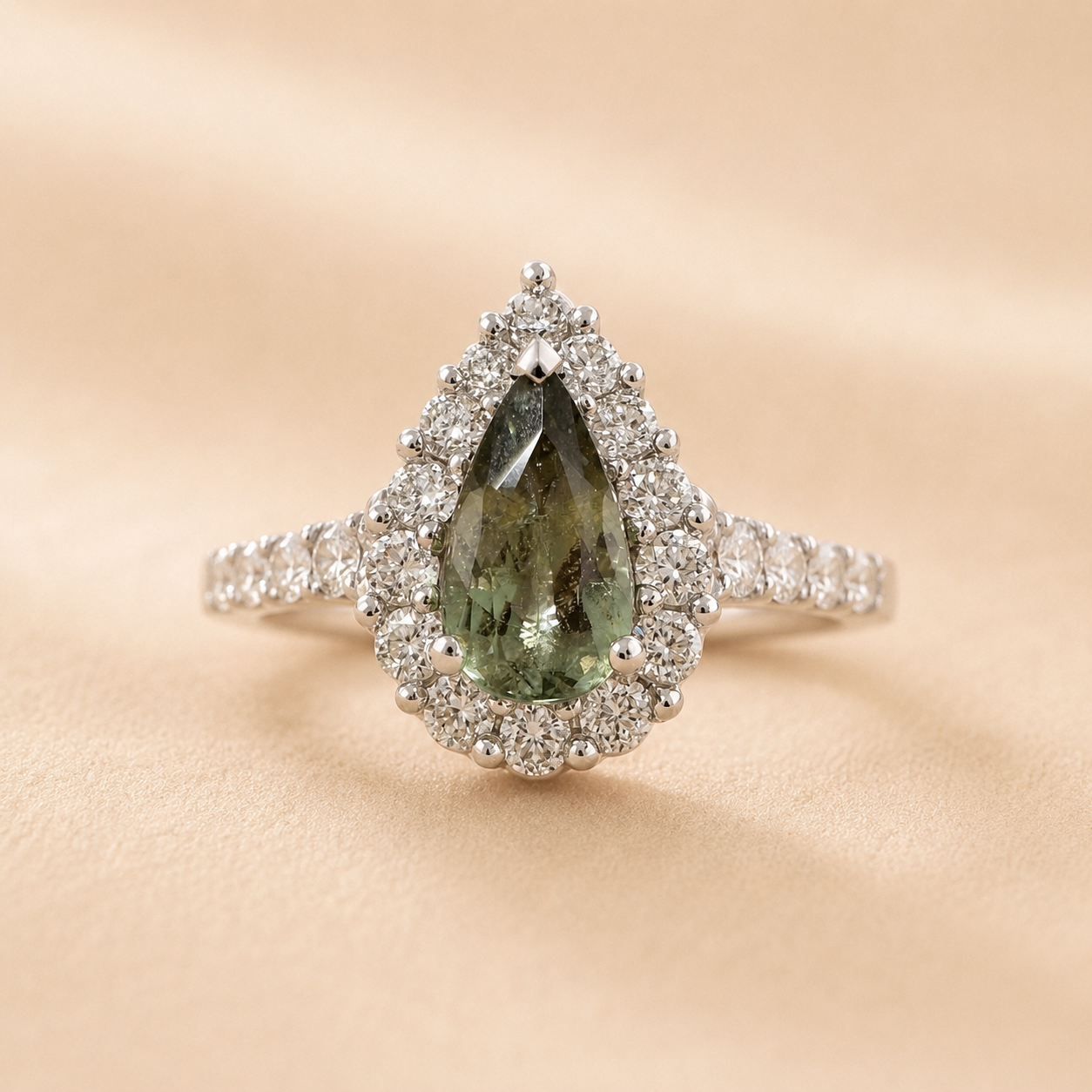 Pear Princess Alexandrite Ring