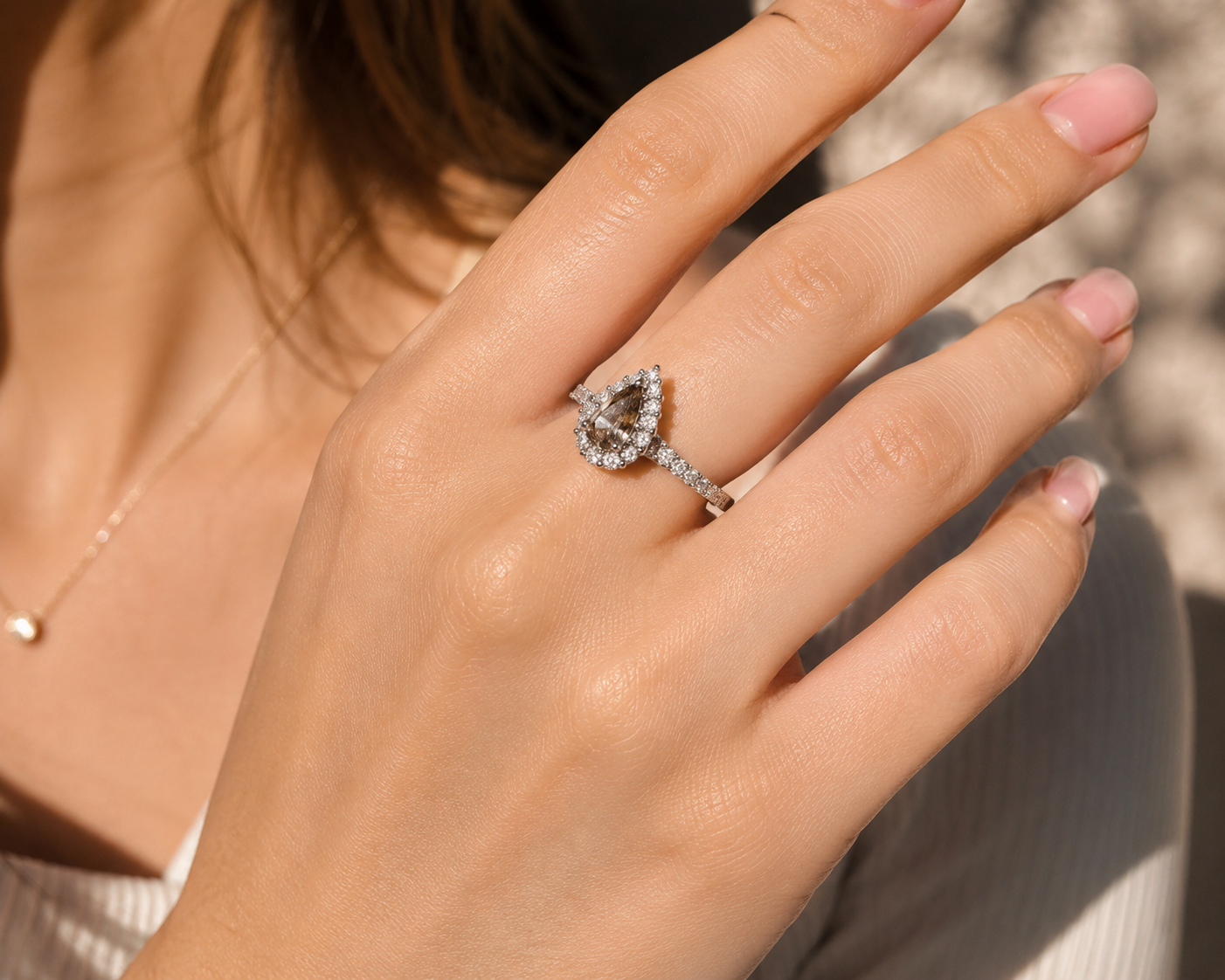 Pear Princess Alexandrite Ring