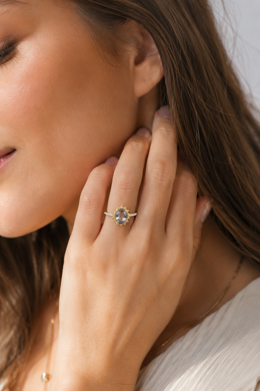 Solar System Certified Non Heat Tanzanite Ring