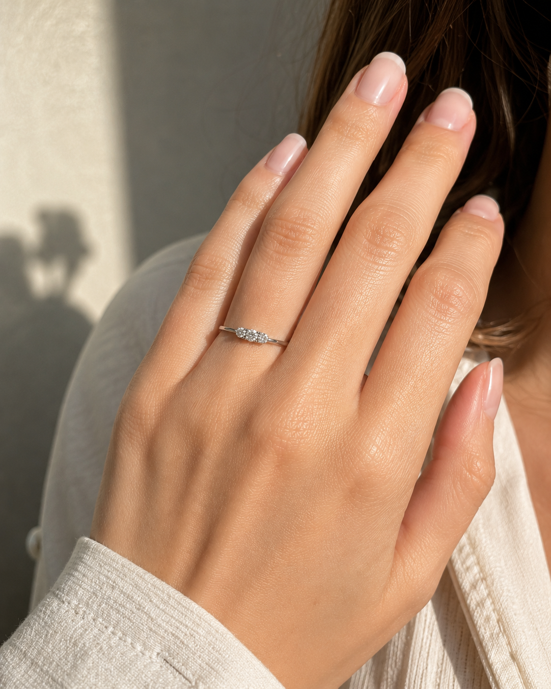 Baby Diamond Ring White Diamond