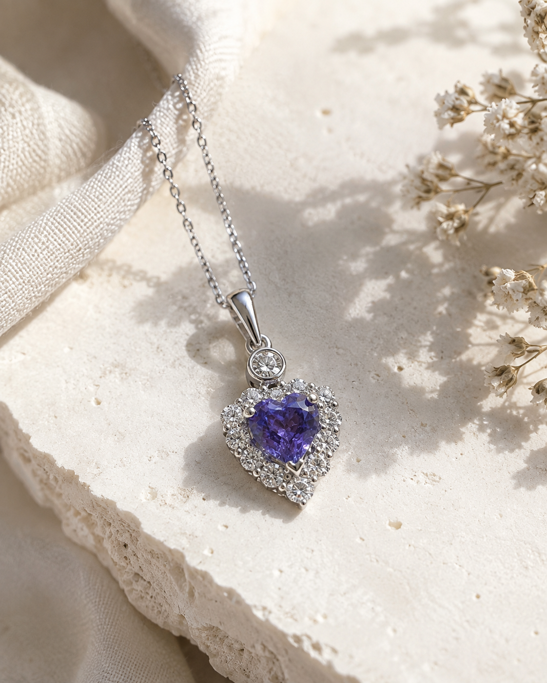 Certified Violet Dream Non-Heat Necklace